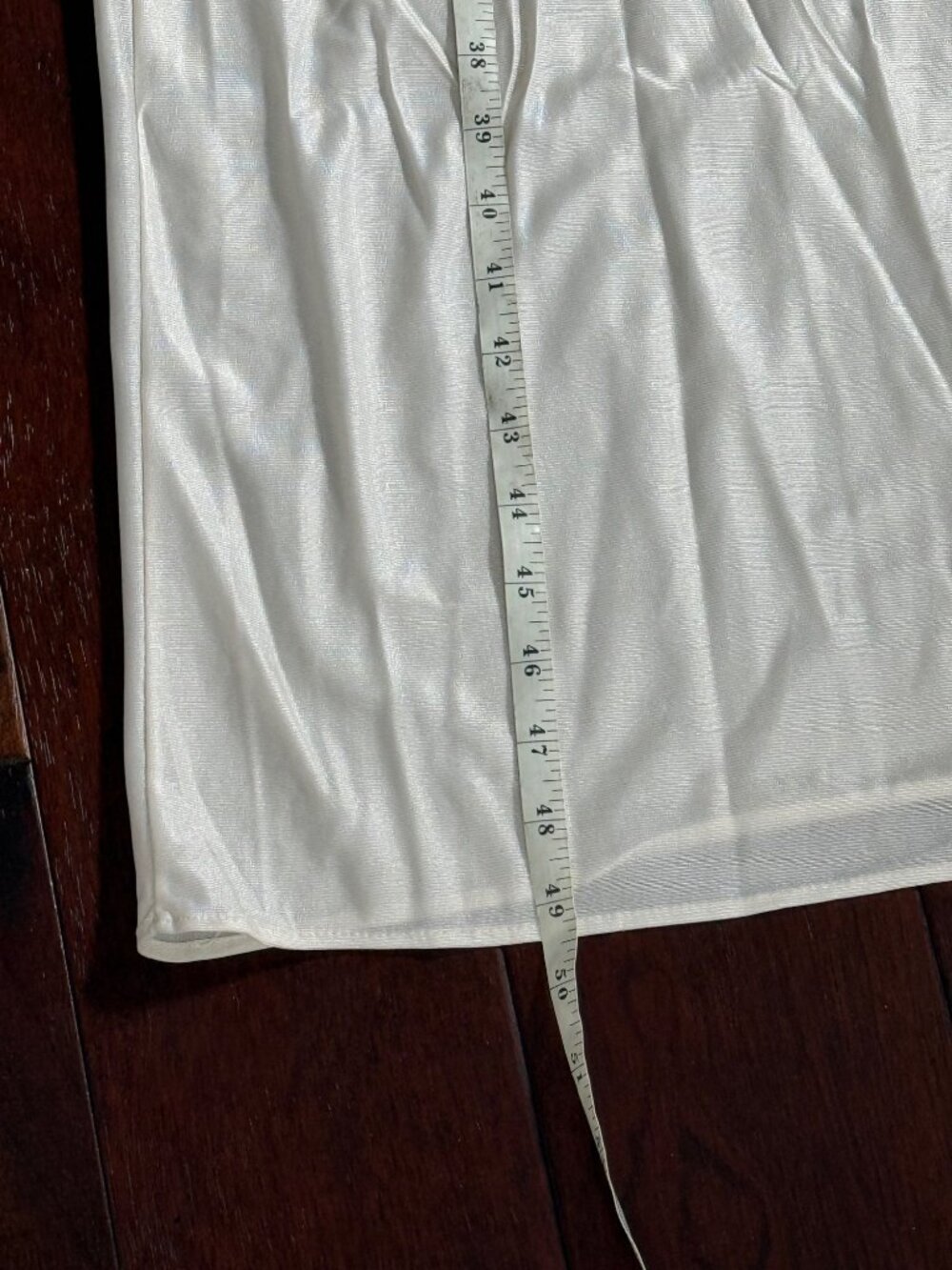 Vintage White Sheer Nylon Lace Trim Nightgown With Spaghetti Straps Women Medium - Picture 12 of 13